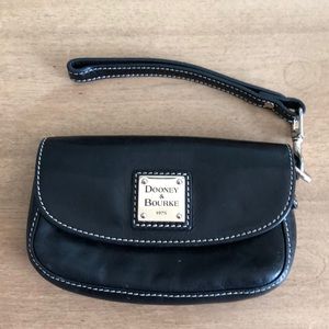 Dooney & Bourke Black Leather Wristlet